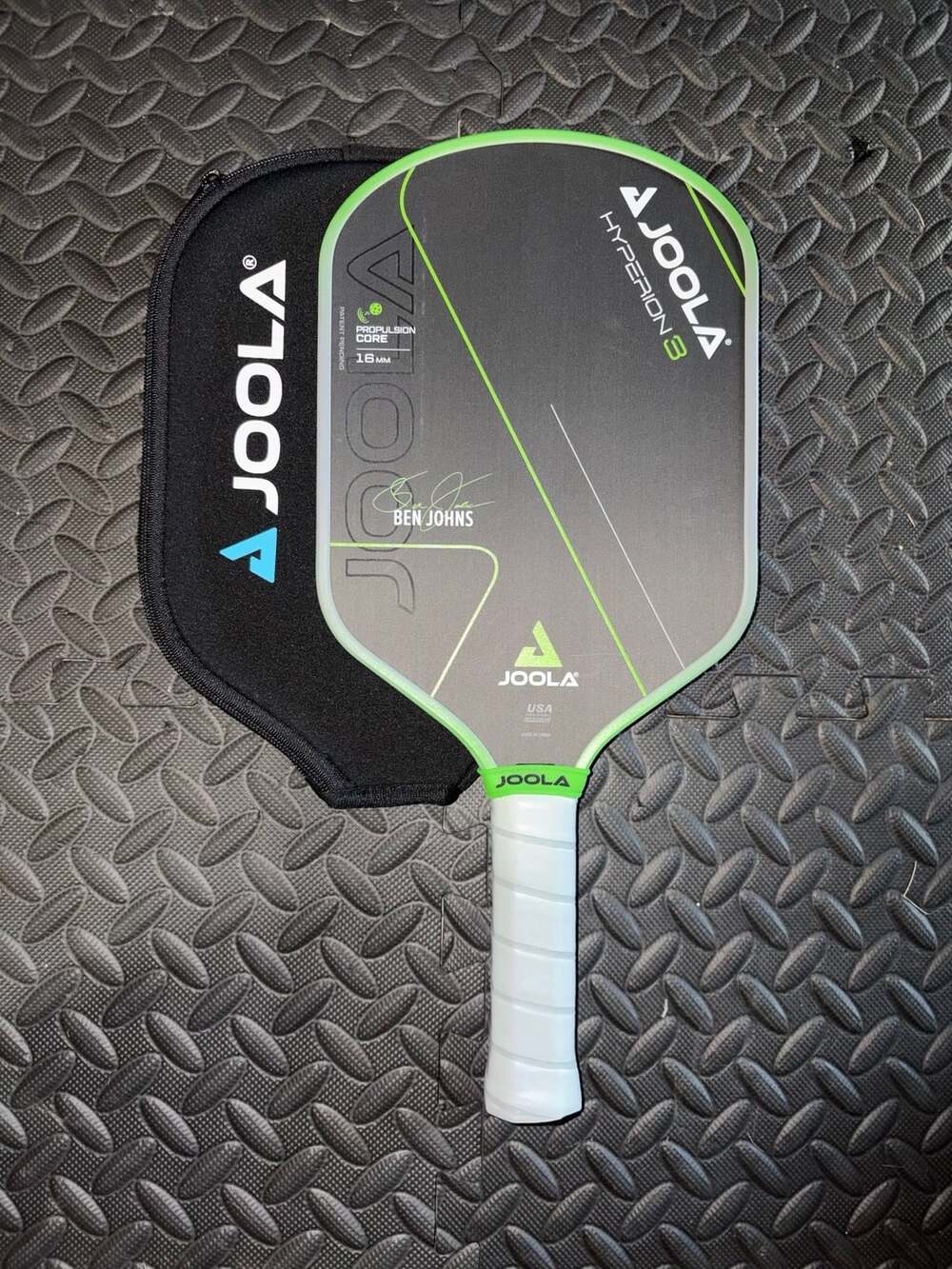 Joola Ben Johns Hyperion 3 16mm Pickleball Paddle Black Green